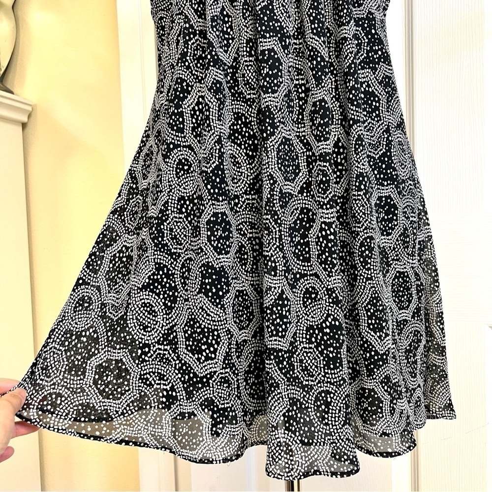 Oscar De La Renta Y2K babydoll Women’s black floral lace slip dress Pink Label L - Picture 5 of 9